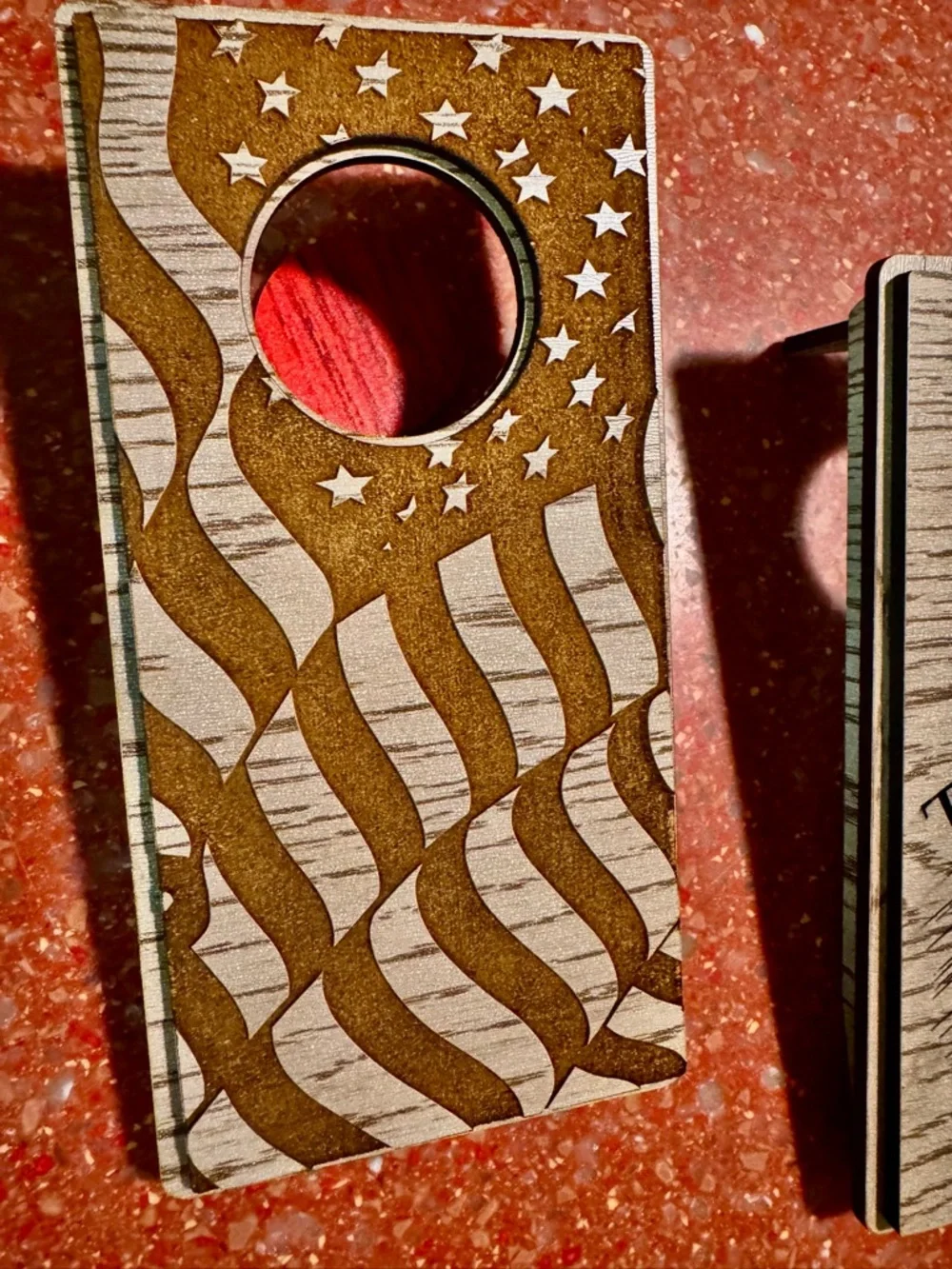 1-Hand crafted by me Wood Desktop customizable Cornhole boards made to order - Picture 10 of 11